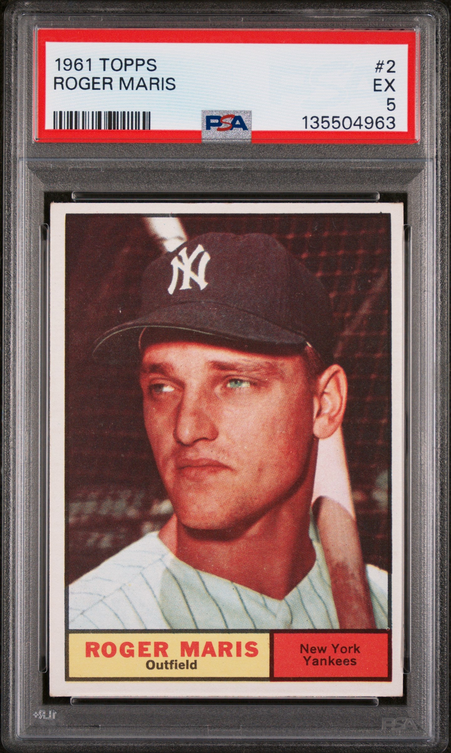 1961 Topps Roger Maris #2 PSA 5