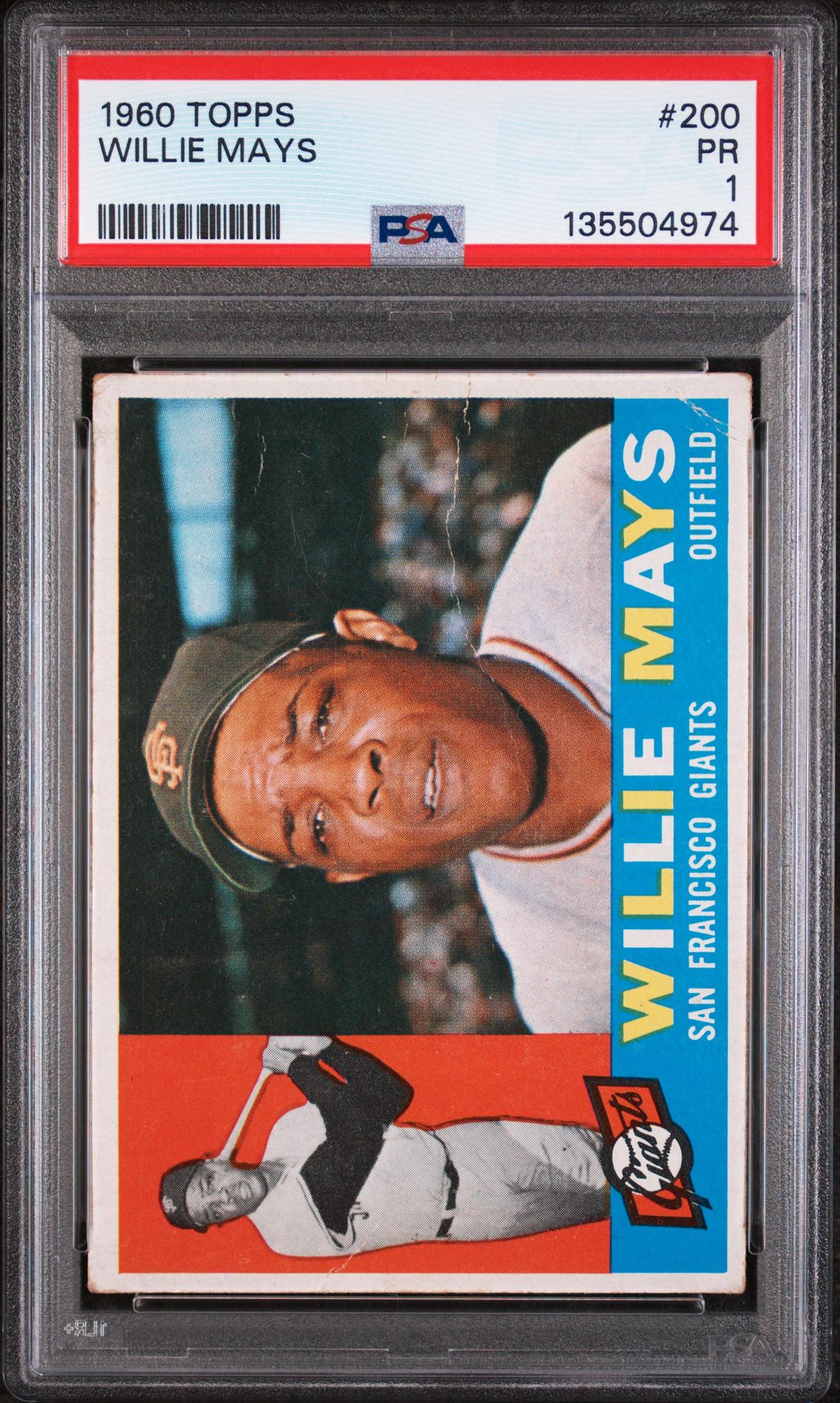 1960 Topps Willie Mays #200 PSA 1