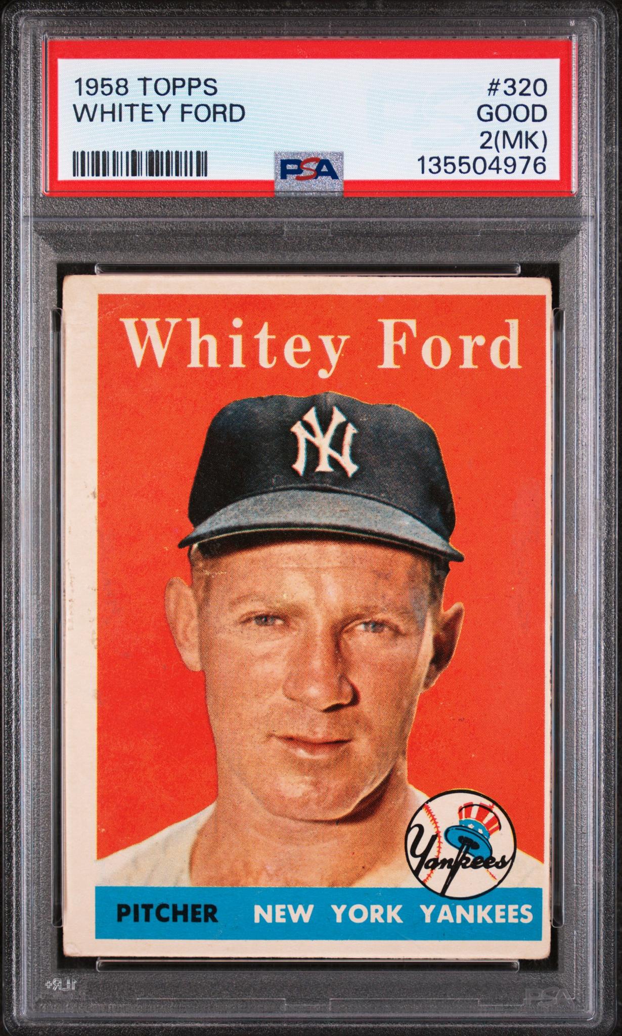 1958 Topps Whitey Ford #320 PSA 2