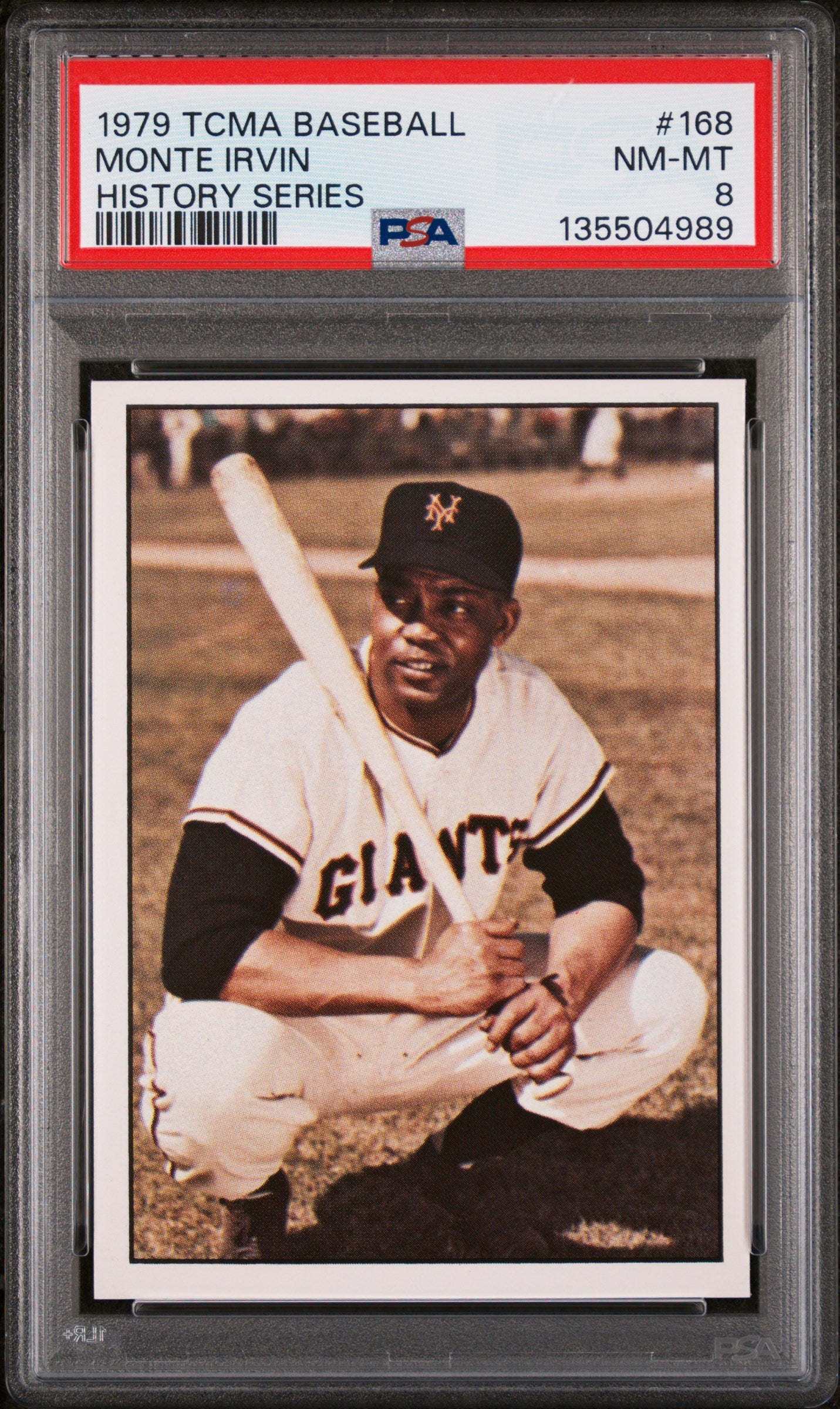 1979 Tcma Baseball History Series Monte Irvin #168 PSA 8