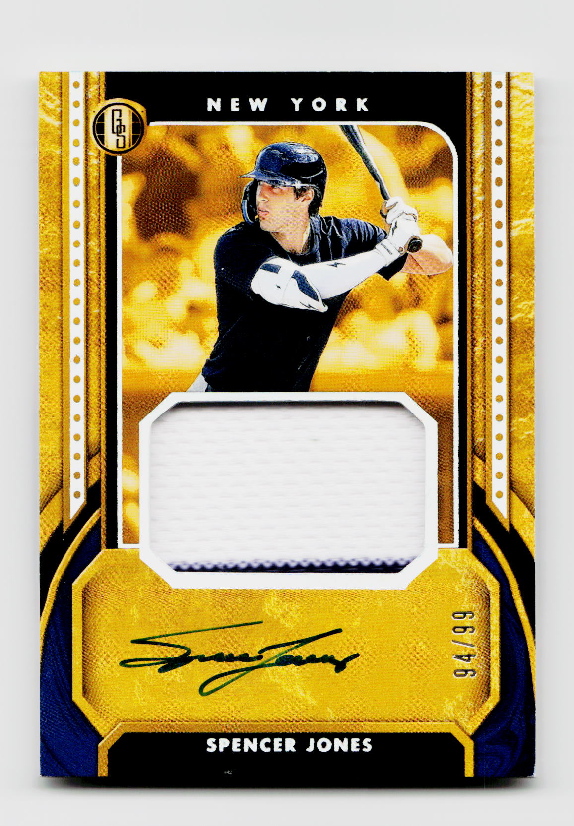 2026 Gold Standard Spencer Jones Rookie Patch Auto /99