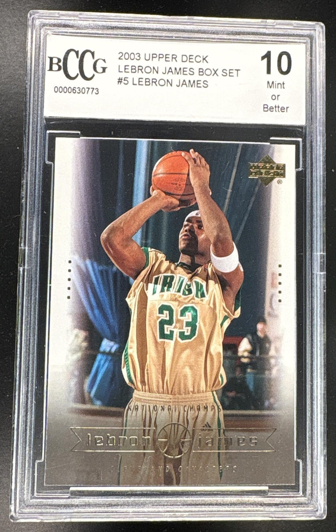2003-04 Upper Deck LeBron James Box Set #5 LeBron James Rookie RC BCCG 10
