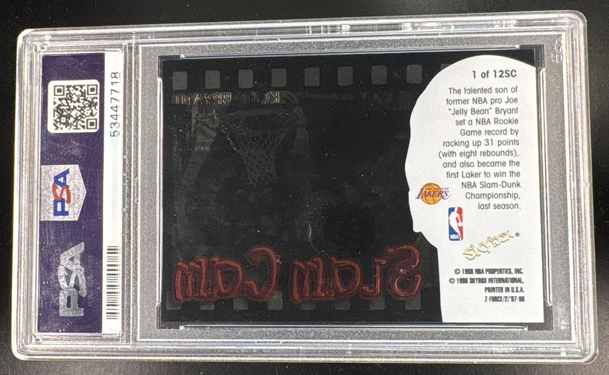 1997 Skybox Z-Force Slam Cam Kobe Bryant #1 PSA 9