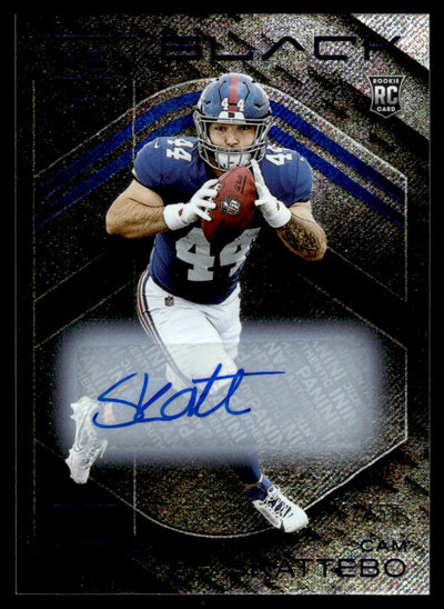 2025 Panini Black #188 Cam Skattebo Rookie RC Auto Sapphire /50