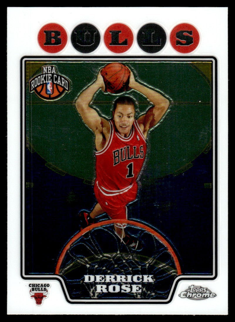 2008 Topps Chrome #181 Derrick Rose Rookie RC