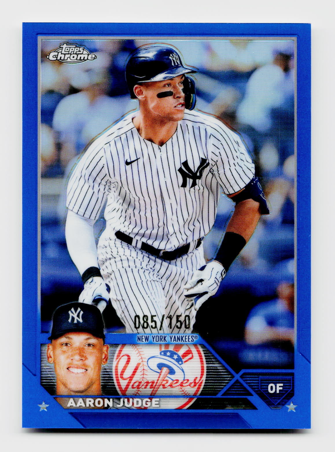 2023 Topps Chrome #62 Aaron Judge Blue Refractor /150