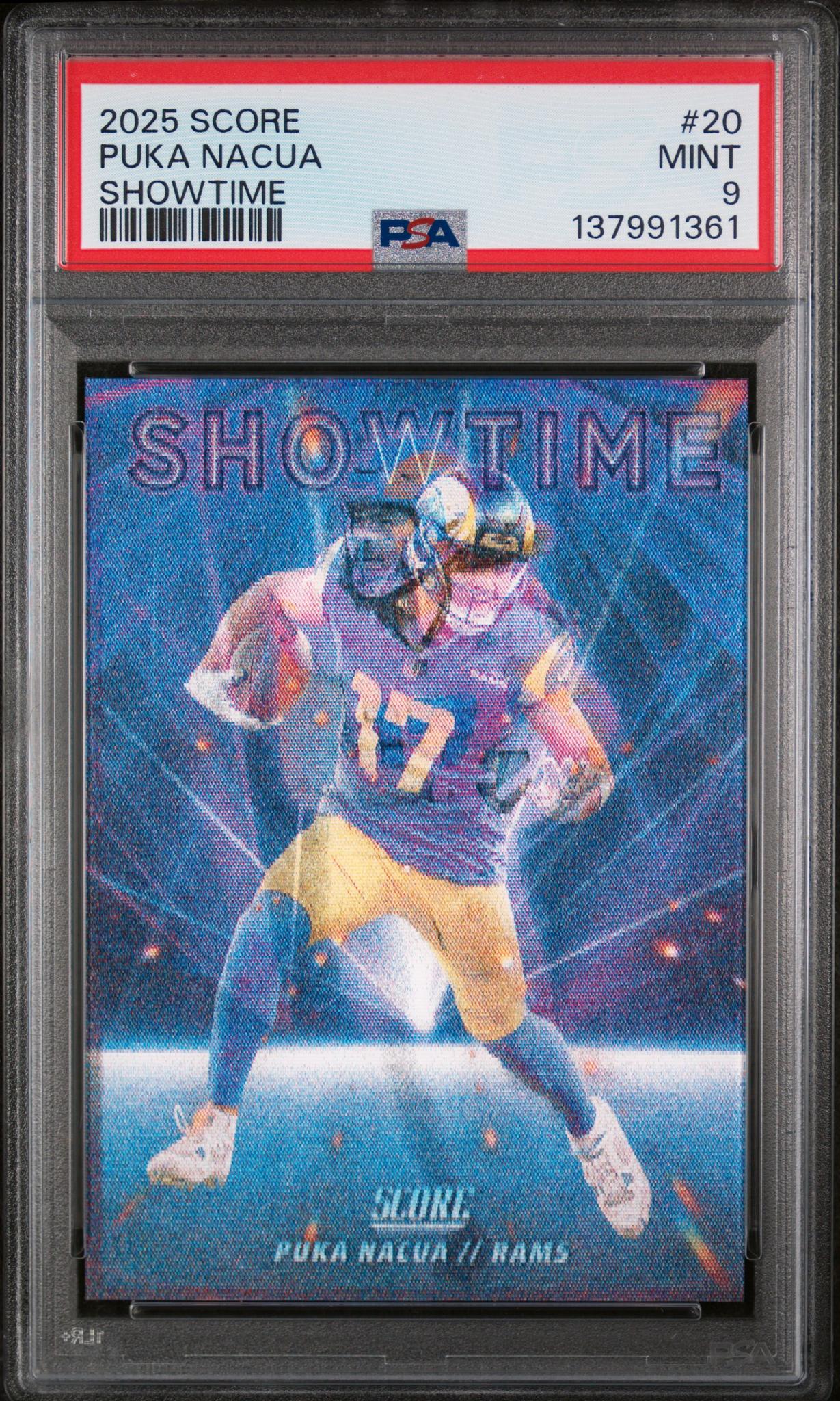 2025 Panini Score Showtime Puka Nacua #20 PSA 9