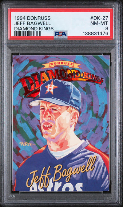 1994 Donruss Diamond Kings Jeff Bagwell #DK-27 PSA 8