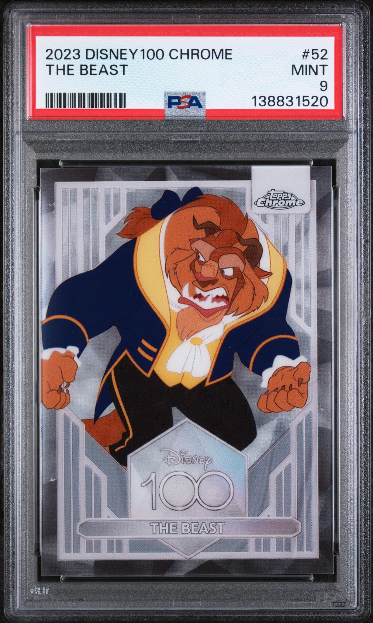 2023 Topps Chrome Disney100 the Beast #52 PSA 9