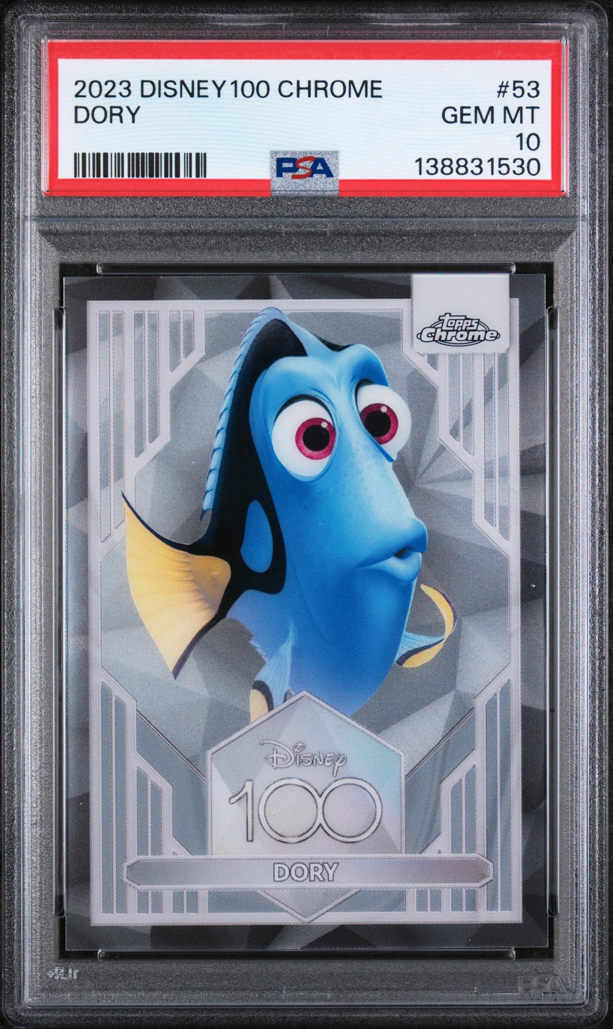 2023 Topps Chrome Disney100 Dory #53 PSA 10
