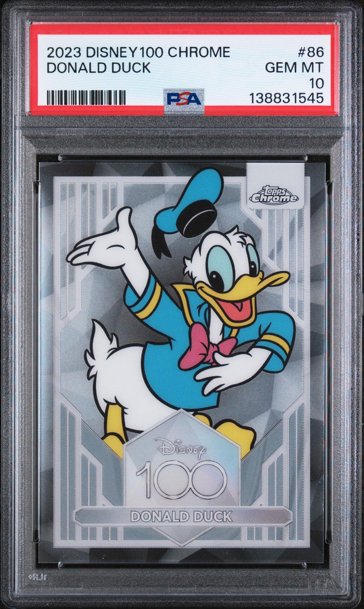 2023 Topps Chrome Disney100 Donald Duck #86 PSA 10