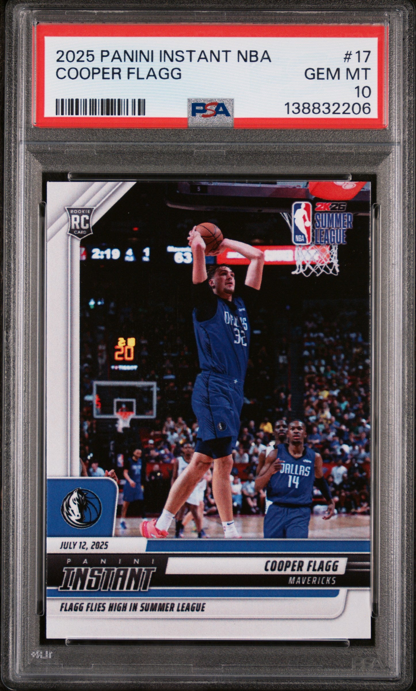 2025 Panini Instant Cooper Flagg #17 /5310 /1 PSA 10