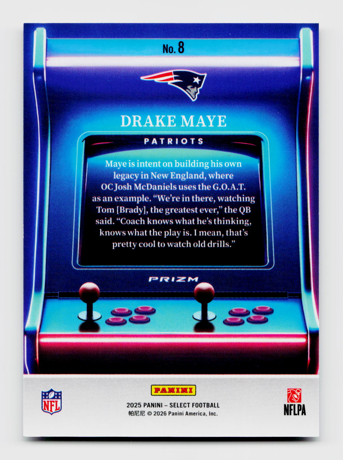 2025 Select #8 Drake Maye Starcade SSP