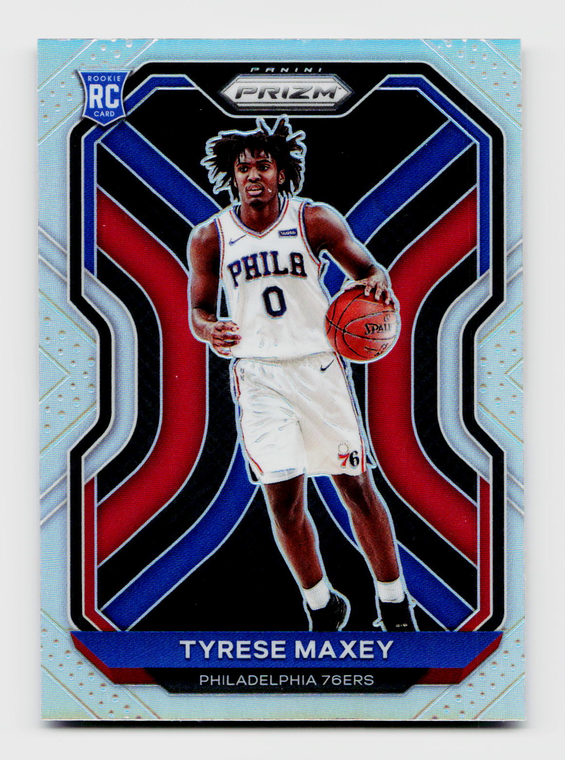 2020 Prizm #256 Tyrese Maxey Silver Rookie RC