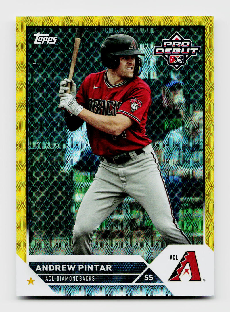 2023 Topps Pro Debut #PD-75 Andrew Pintar SuperFractor Rookie RC 1/1