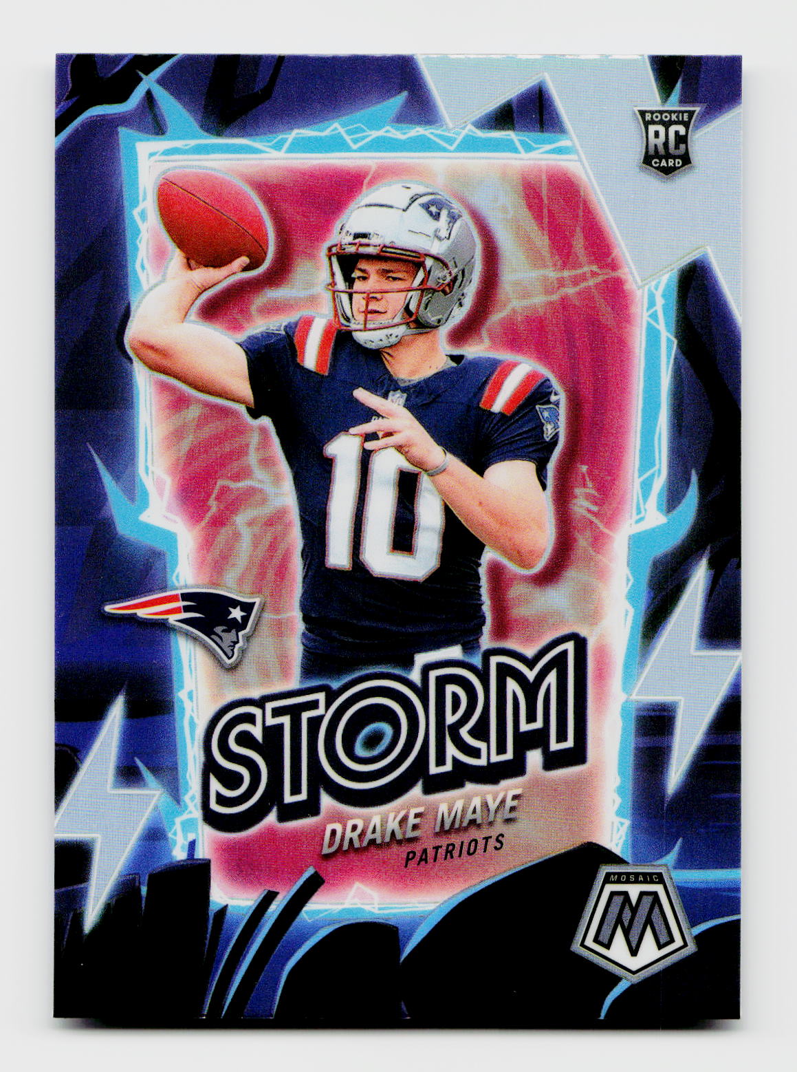 2024 Mosaic #3 Drake Maye Rookie RC Storm