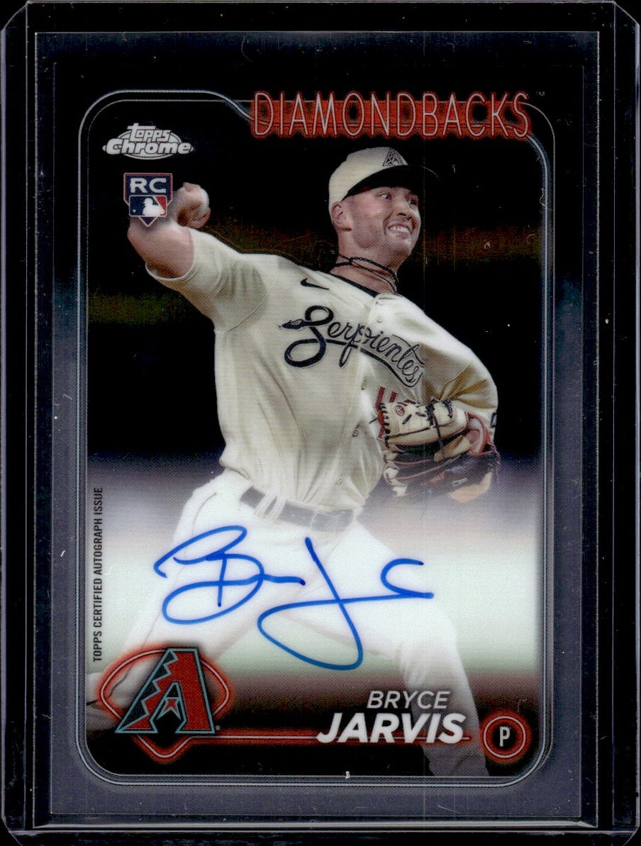 2021 Topps Chrome #RA-BJ Bryce Jarvis Rookie Auto Arizona Diamondbacks