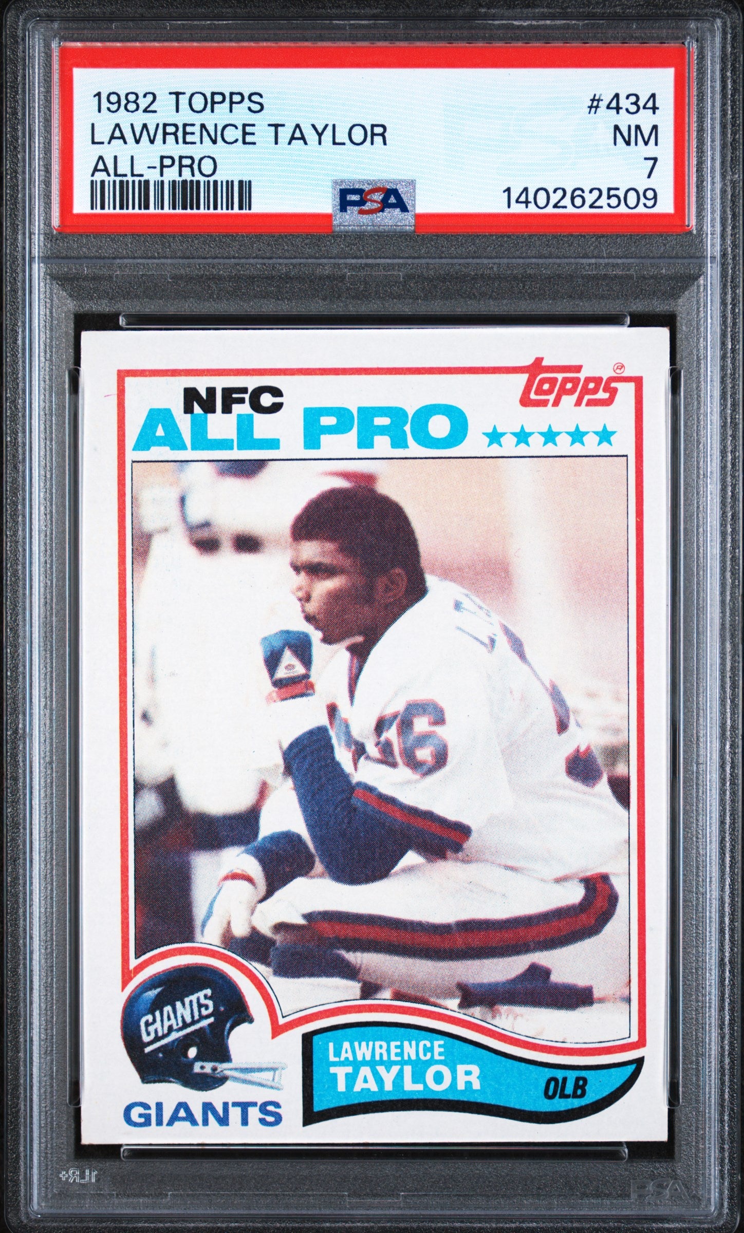 1982 Topps All Pro Lawrence Taylor #434 PSA 7