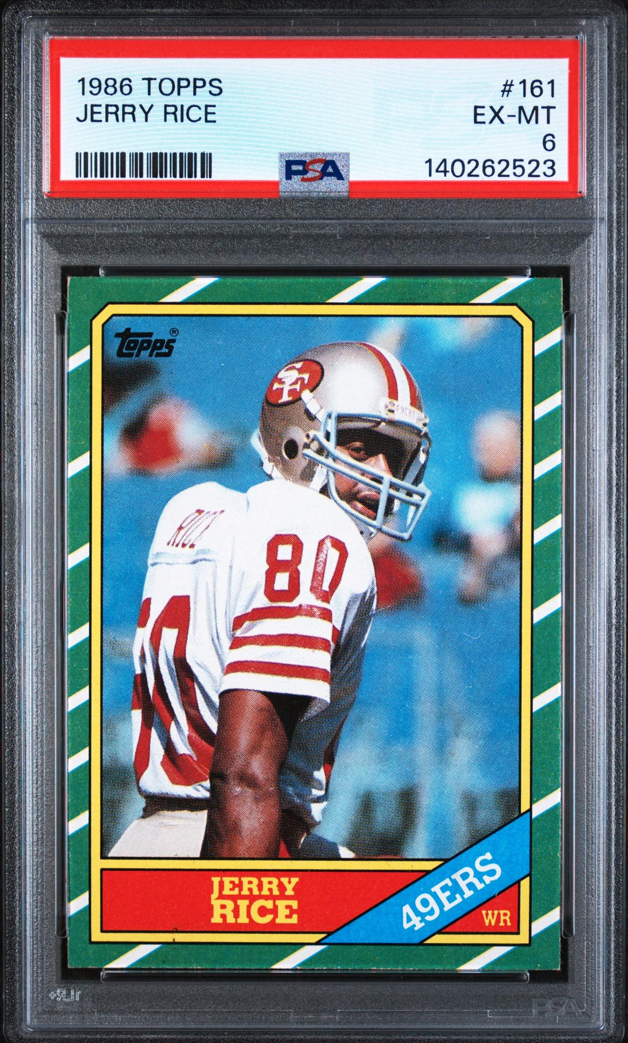 1986 Topps Jerry Rice #161 PSA 6
