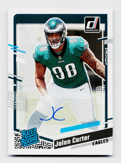 2023 Donruss #381 Jalen Carter Rated Rookie RC Auto