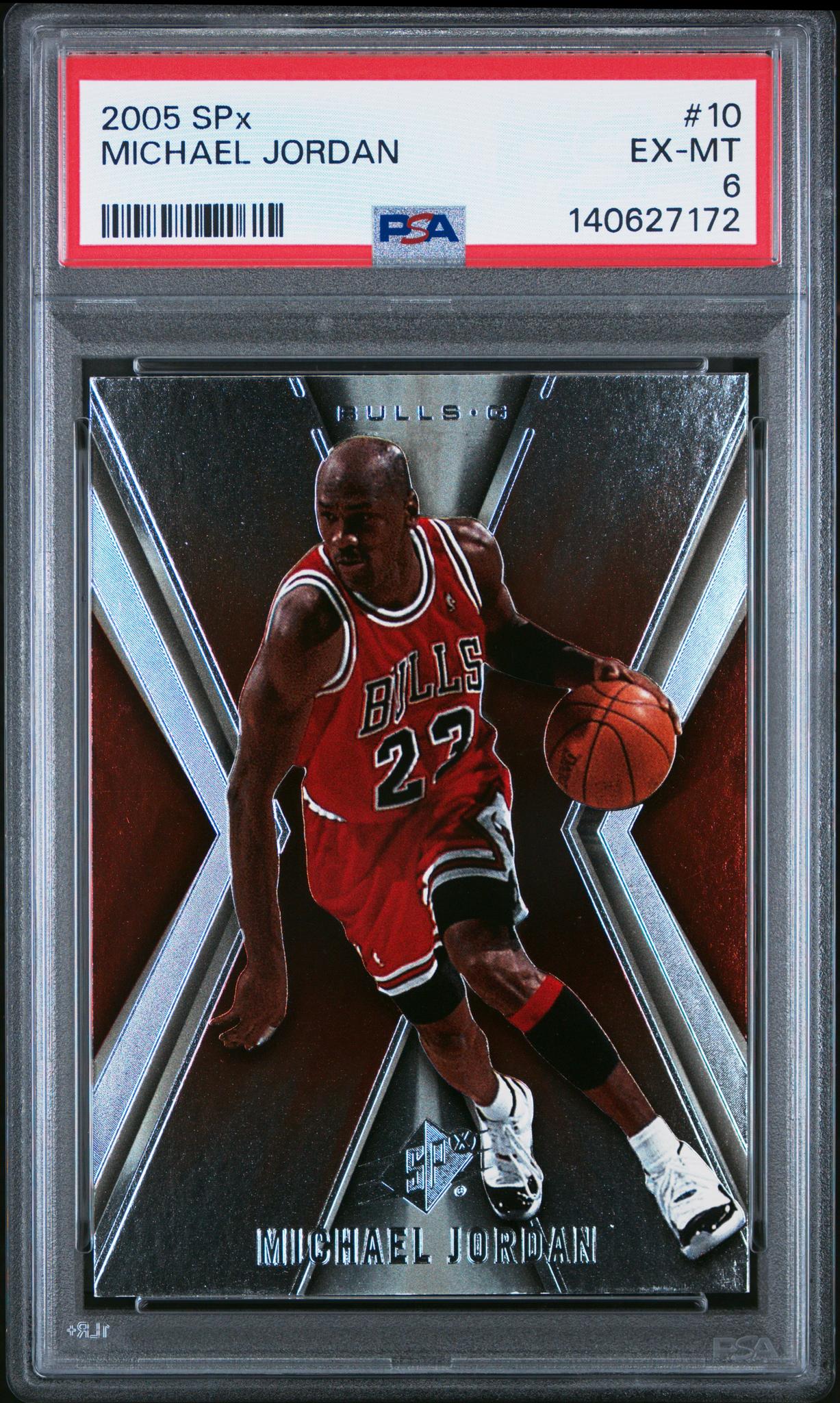 2005 Spx Michael Jordan #10 PSA 6