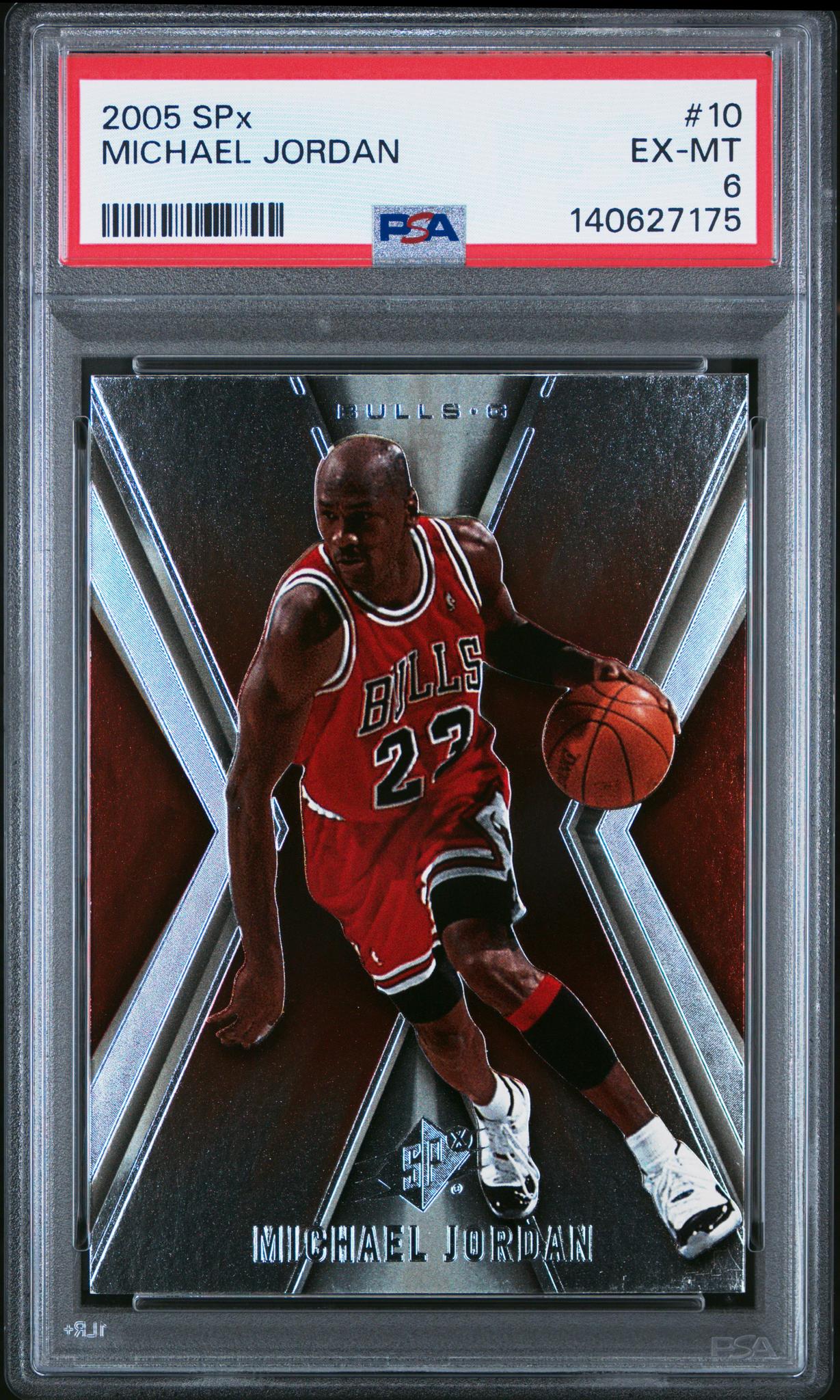 2005 Spx Michael Jordan #10 PSA 6