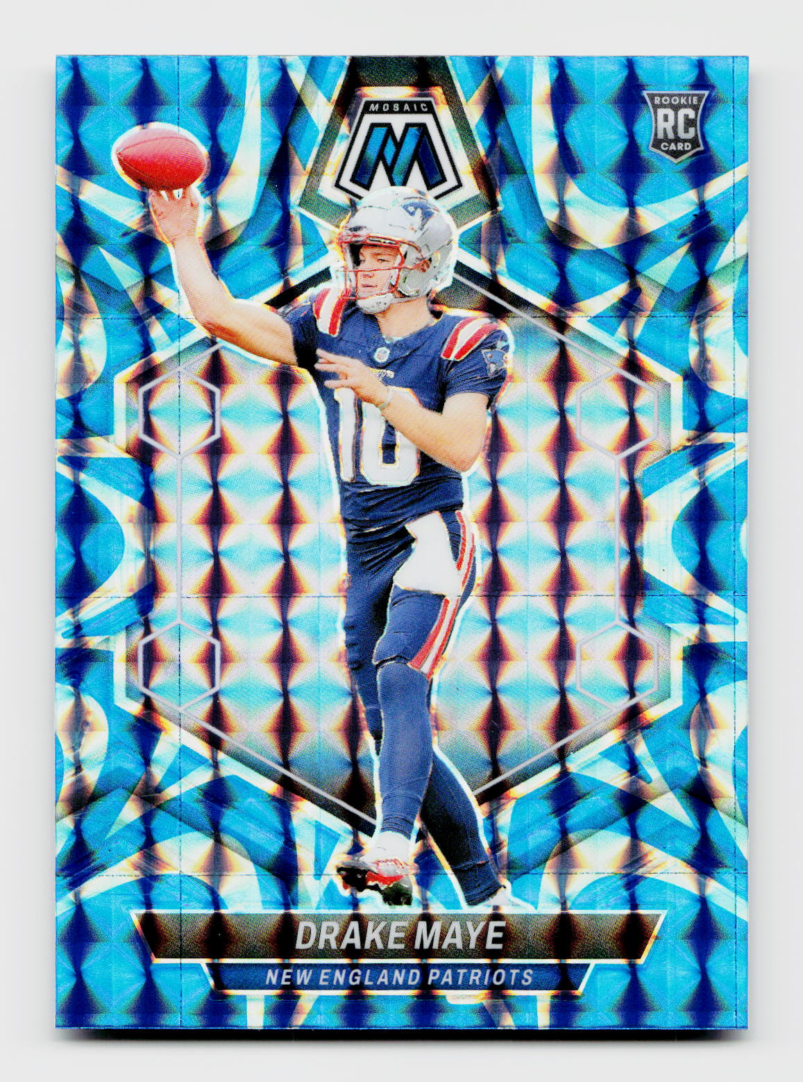2024 Mosaic #303 Drake Maye Rookie RC Reactive Blue