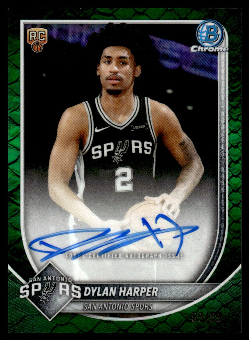 2025-26 Bowman - Chrome Autographs Dylan Harper #BCA-DH (AU, RC) /99