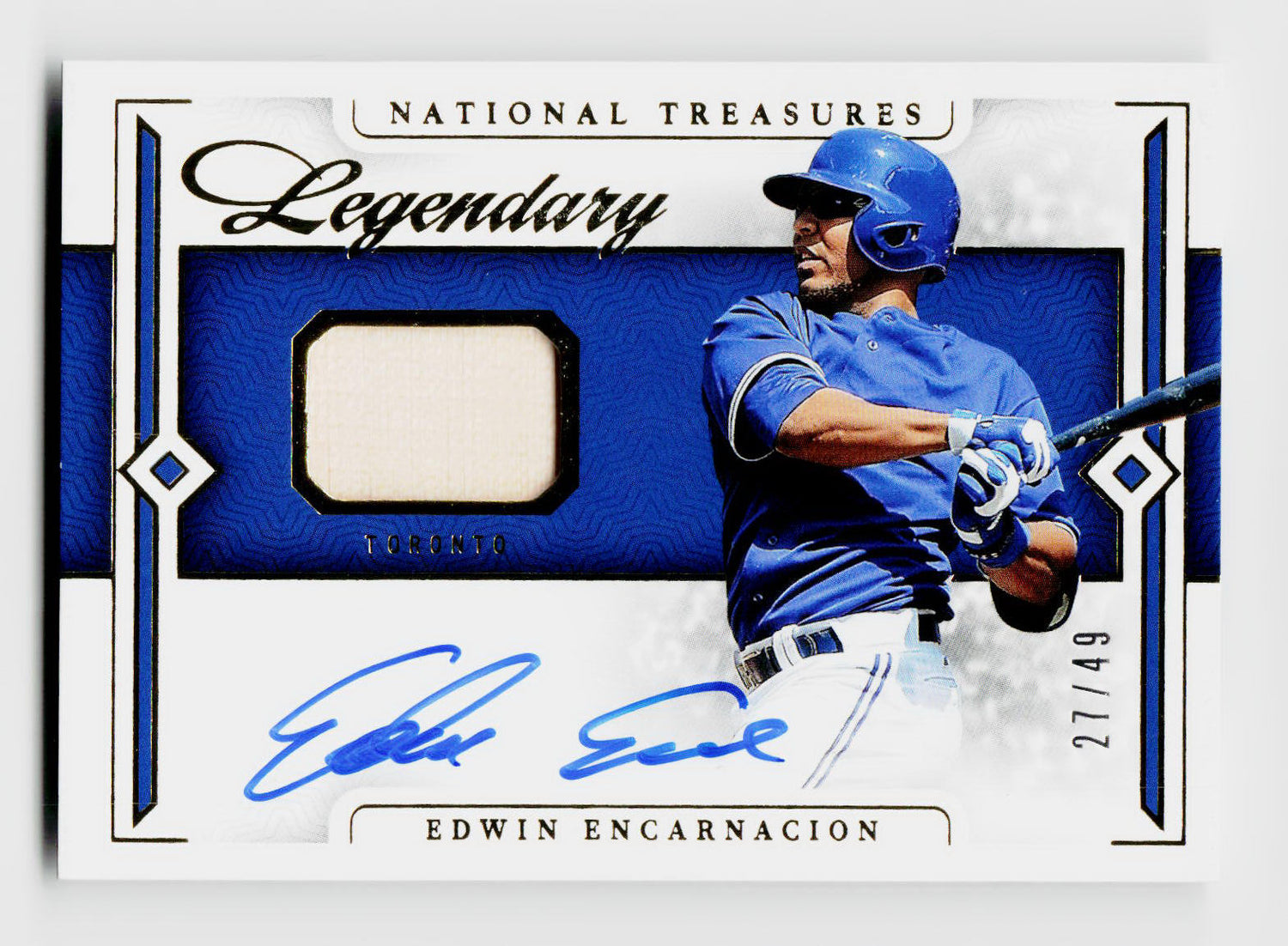 2024 National Treasures Edwin Encarnacion Bat Patch Auto /49