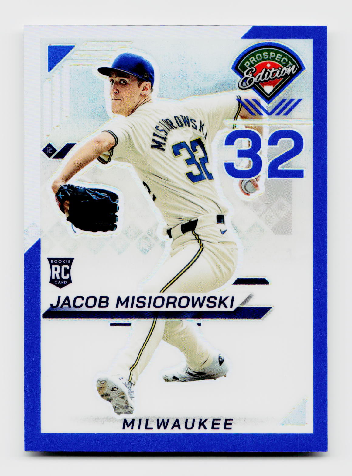 2025 Prizm Prospect Edition #33 Jacob Misiorowski Blue Rookie RC 107/149