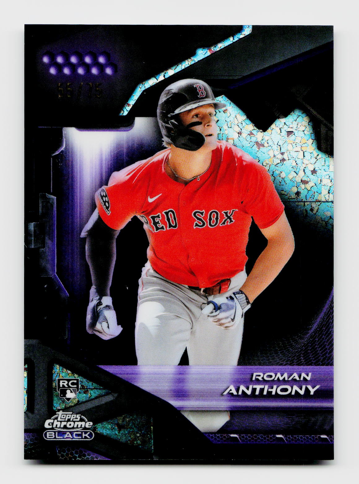 2026 Topps Chrome Black #56 Roman Anthony Rookie RC Purple /75