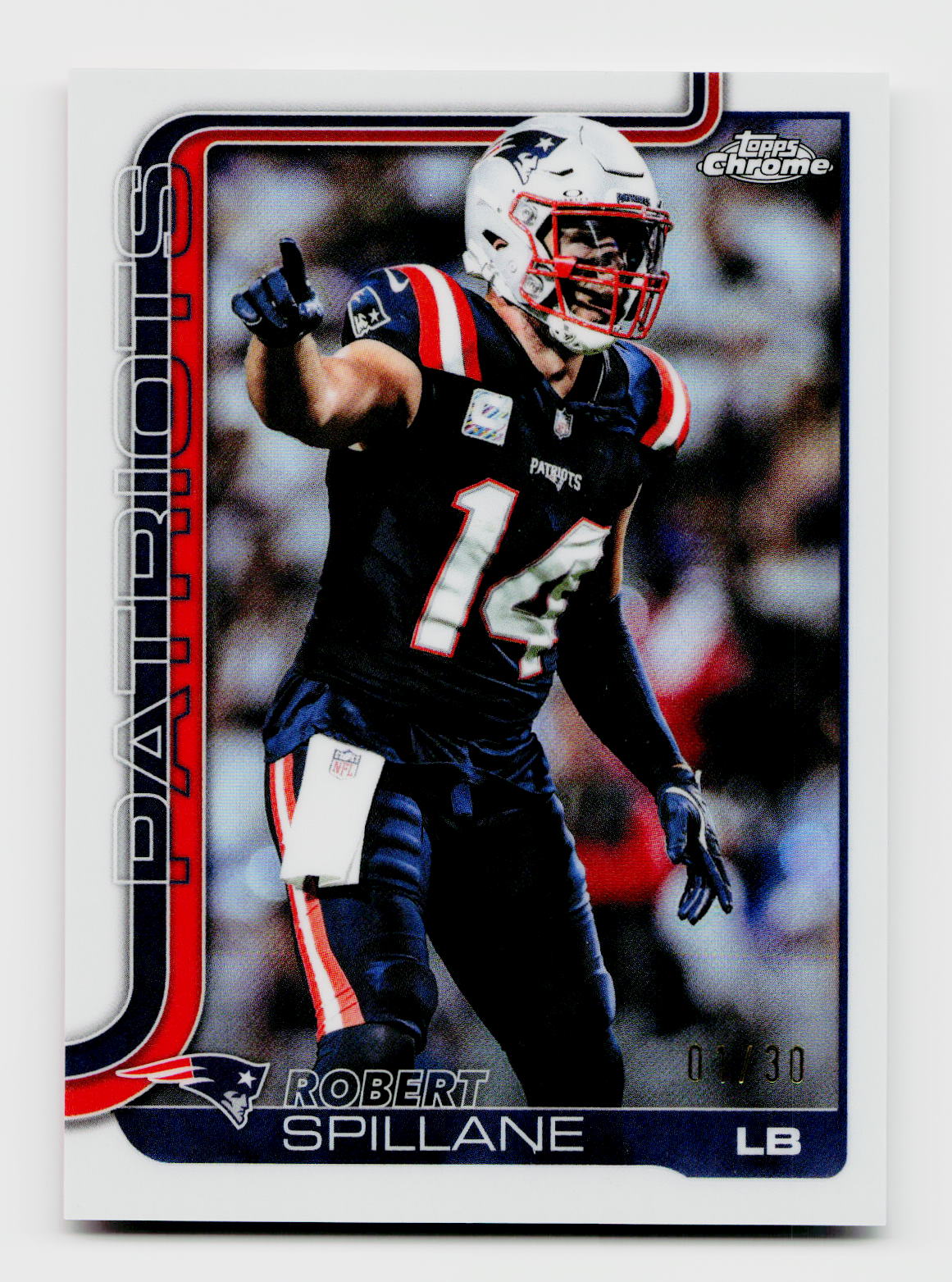 2025 Topps Chrome #181 Robert Spillane White SSP /30