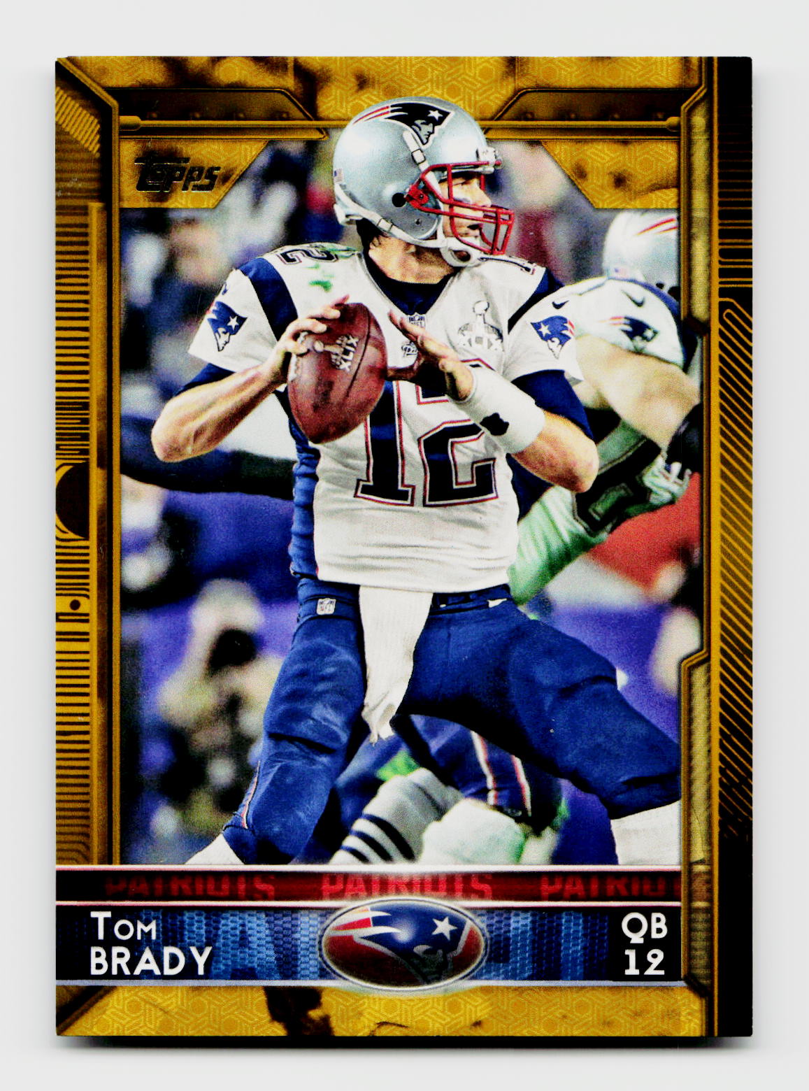 2015 Topps #125 Tom Brady Gold Parallel /2015