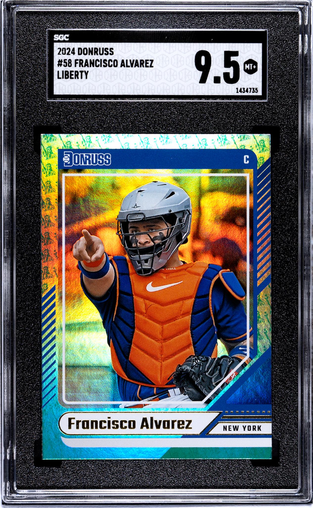 2024 Donruss Liberty Francisco Alvarez #58 SGC 9.5