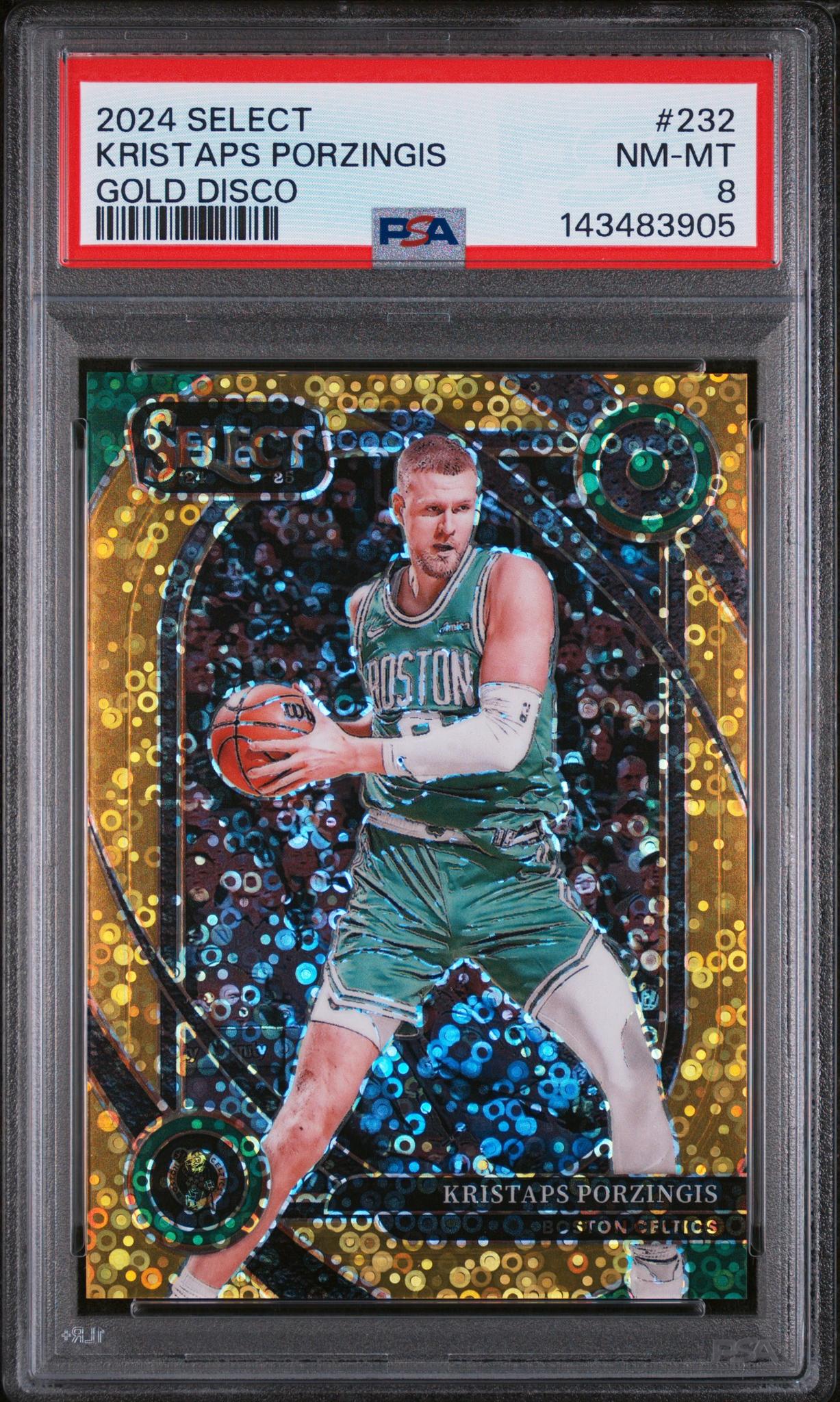 2024 Select Gold Disco Kristaps Porzingis #232 /10 PSA 8