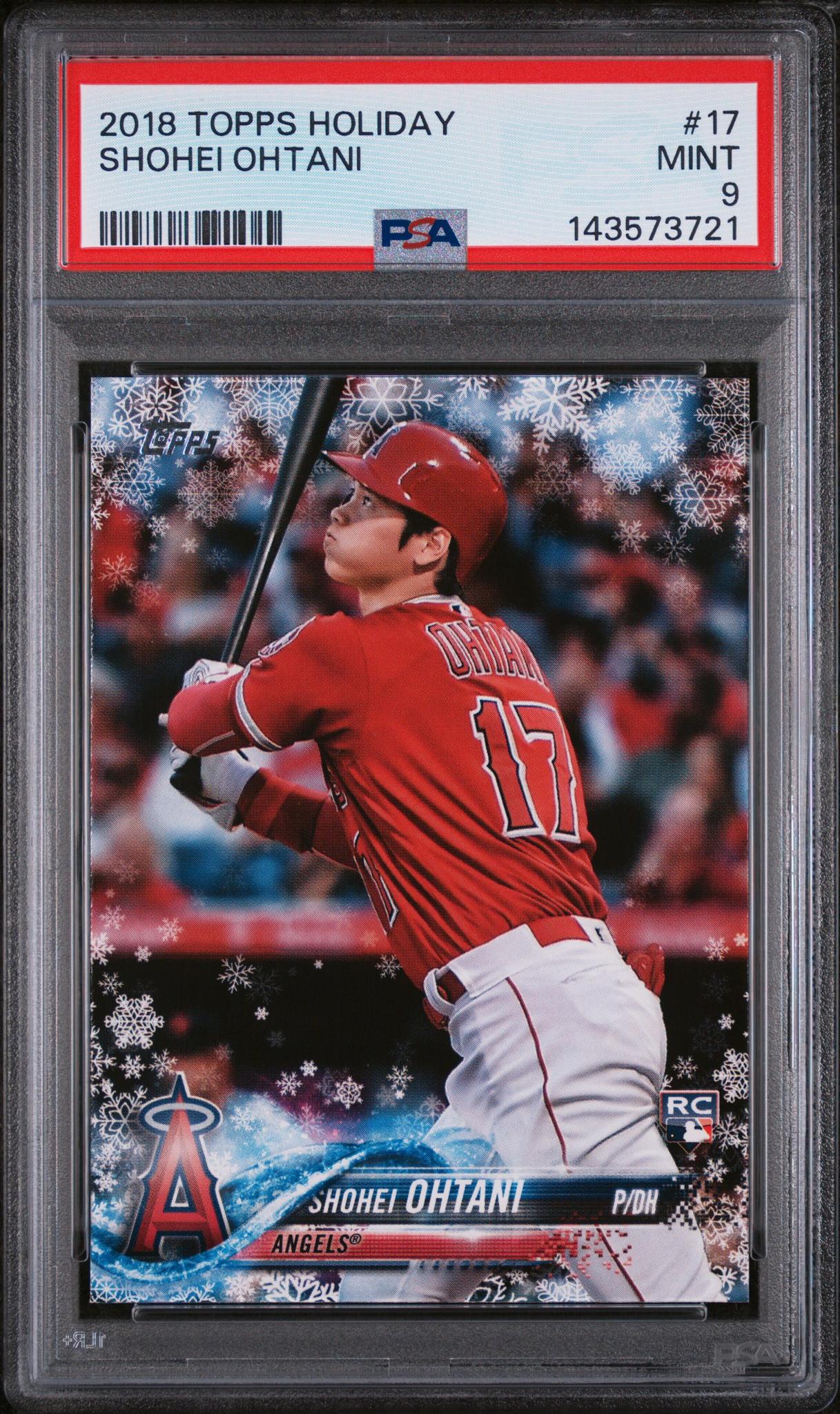 2018 Topps Holiday Snowflake Shohei Ohtani #HMW17 PSA 9