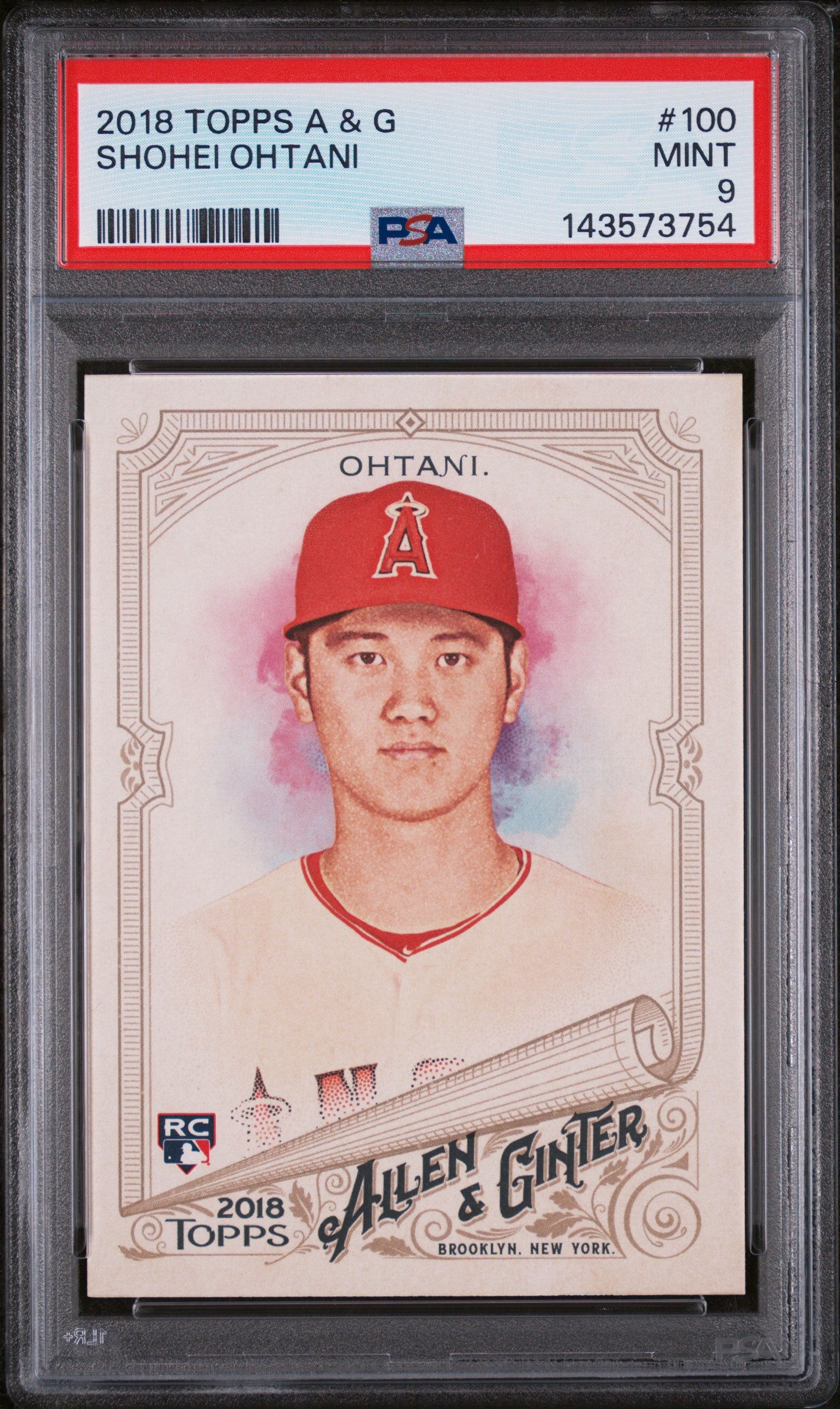 2018 Topps Allen and Ginter Shohei Ohtani #100 PSA 9