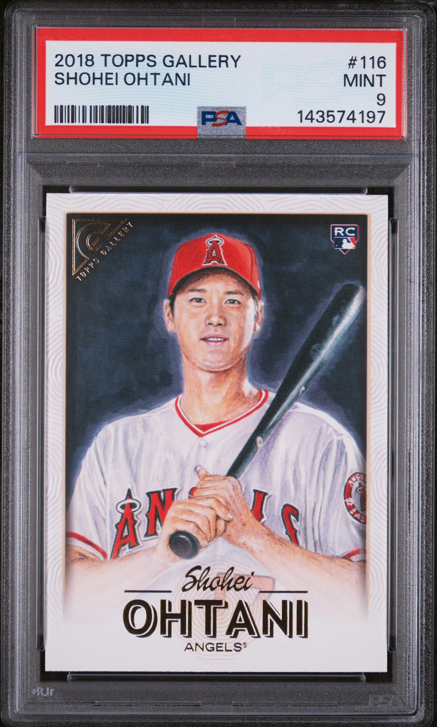 2018 Topps Gallery Shohei Ohtani #116 PSA 9