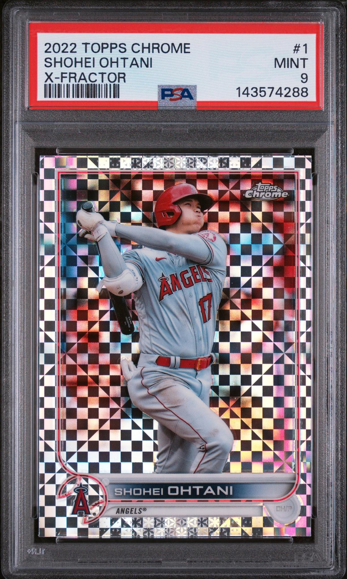 2022 Topps Chrome Xfractor Shohei Ohtani #1 PSA 9