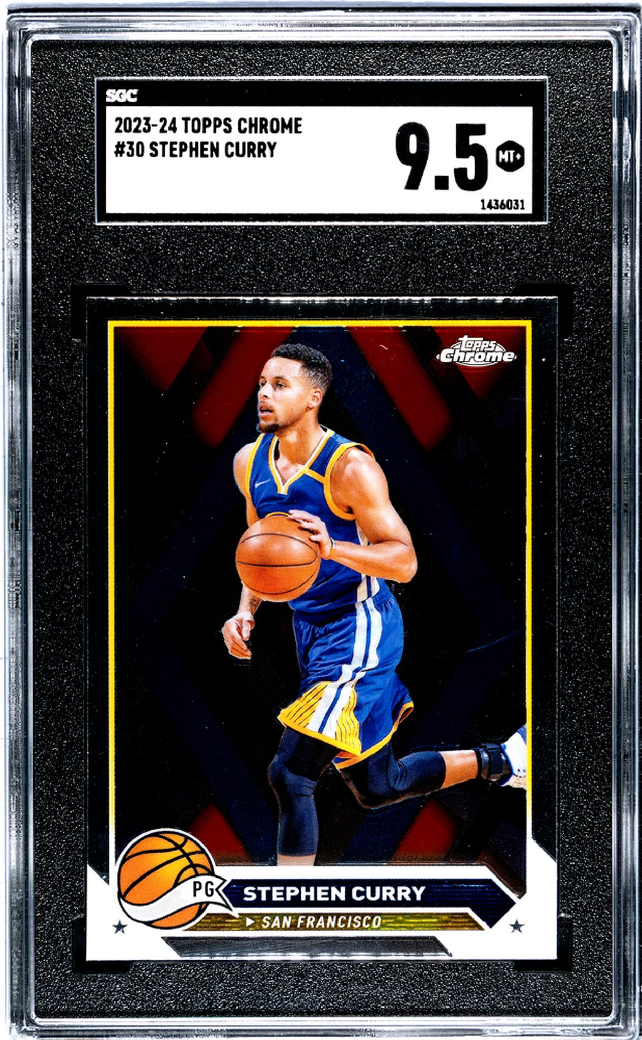 2023-24 Topps Chrome #30 Stephen Curry SGC 9.5