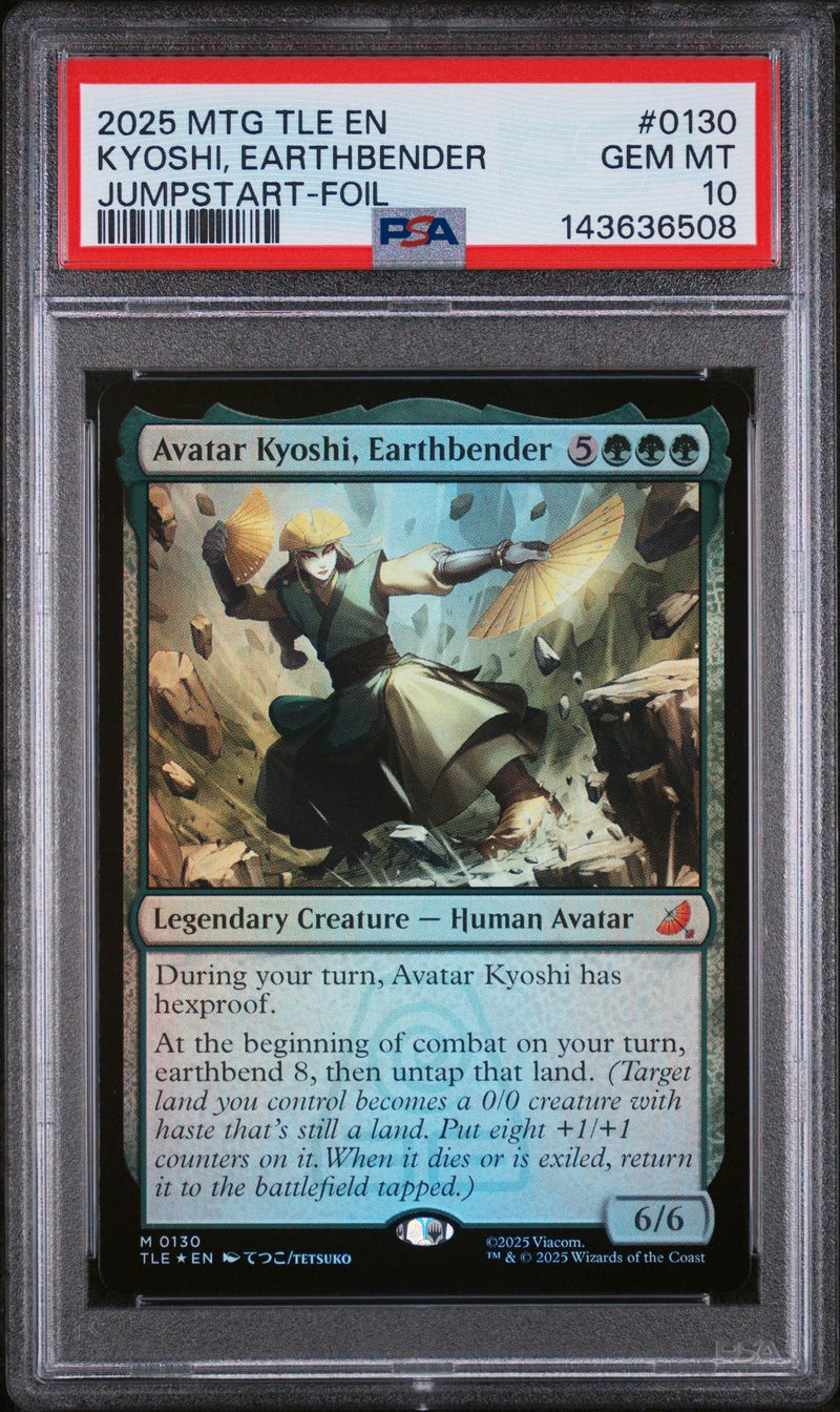 Magic: The Gathering Avatar Kyoshi, Earthbender #M0130 Jumpstart-Foil PSA 10