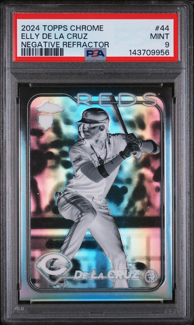 2024 Topps Chrome Elly De La Cruz #44 Negative Refractor PSA 9