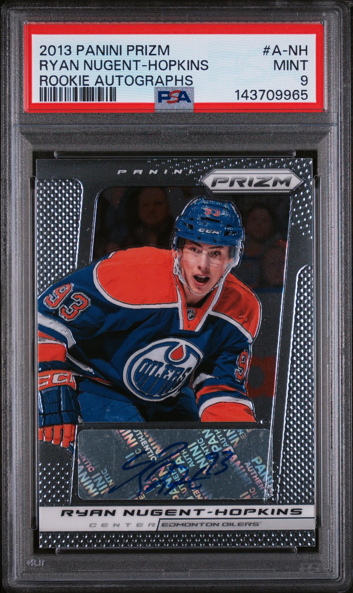 2013 Panini Prizm Rookie Autographs Ryan Nugent-Hopkins #A-NH PSA 9