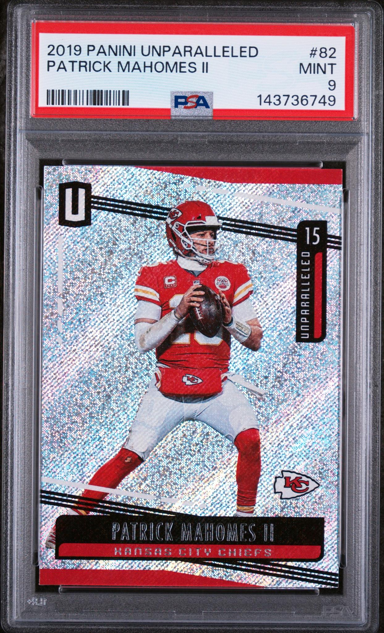 2019 Panini Unparalleled Patrick Mahomes #82 PSA 9