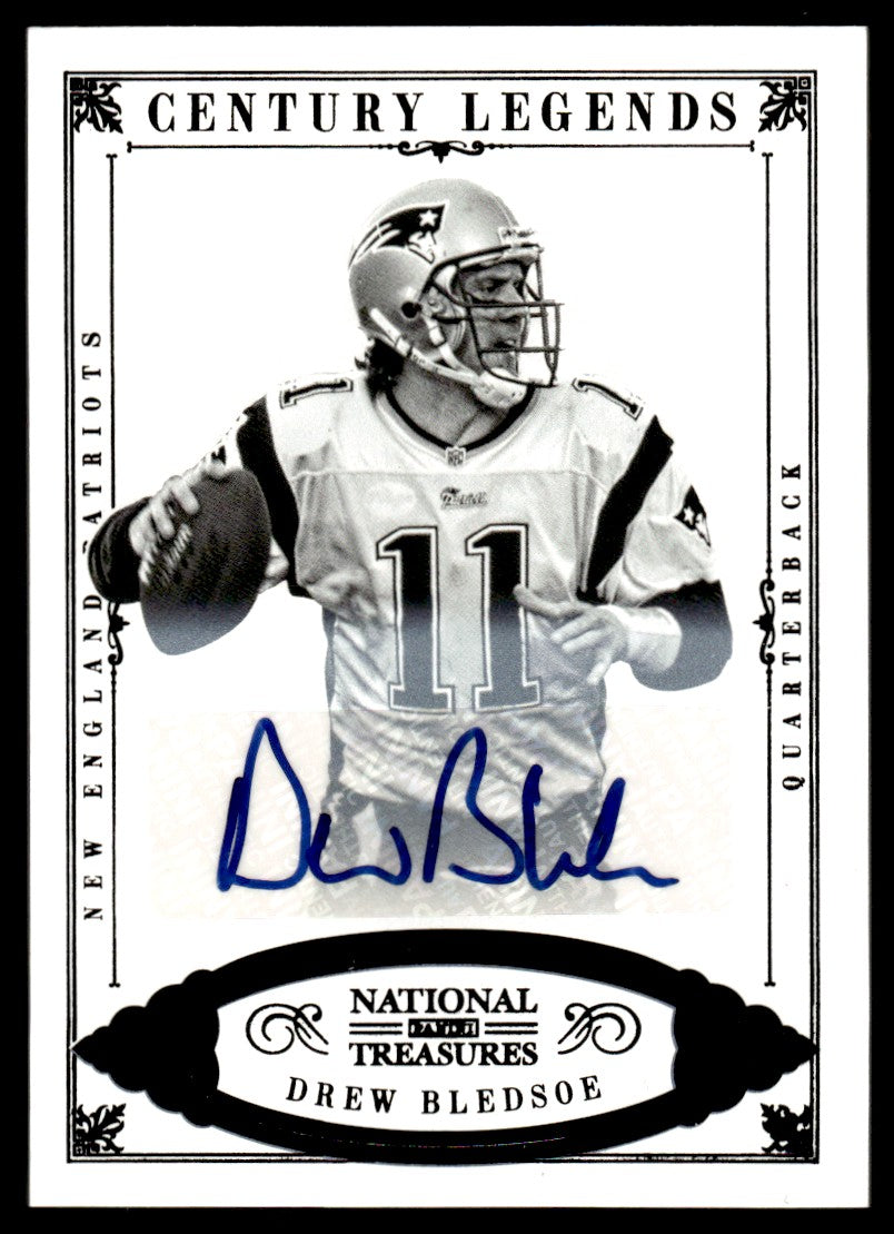 2012 National Treasures #128 Drew Bledsoe Century Legends Auto /10