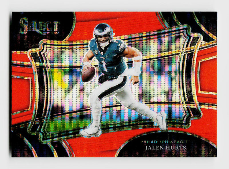 2023 Select #376 Jalen Hurts FOTL Orange Pulsar SSP /7 Field Level