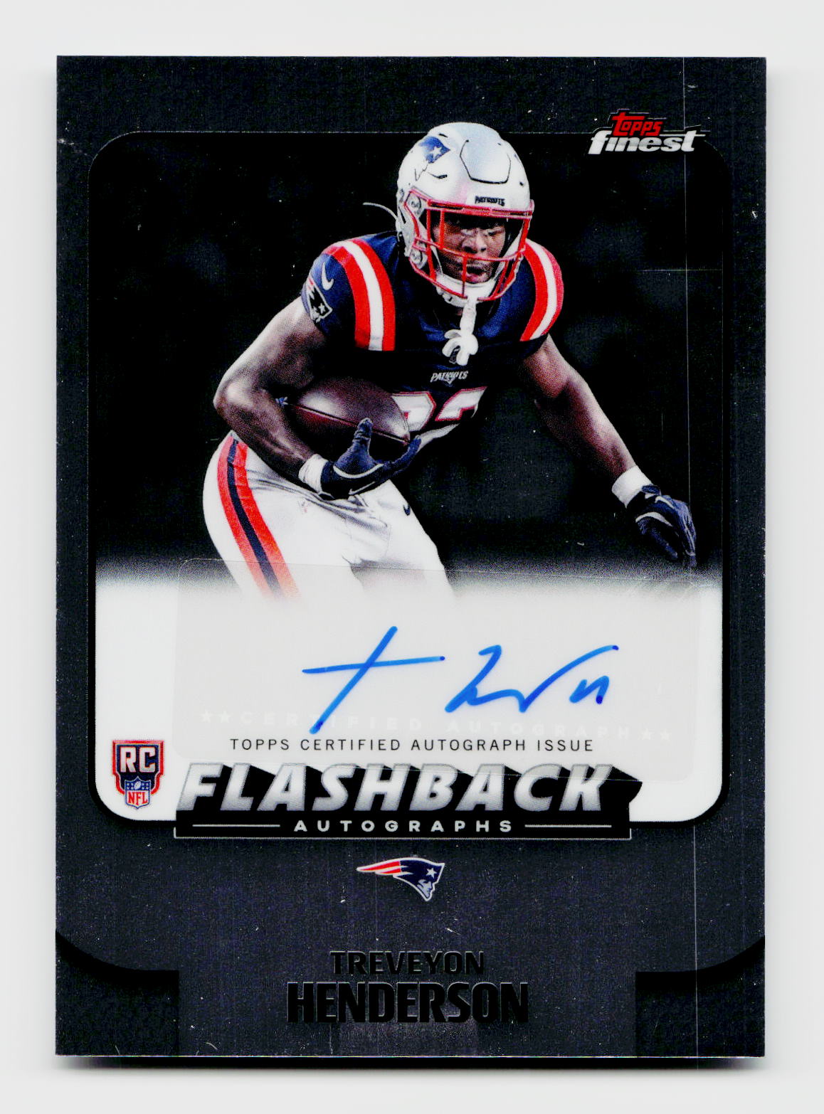 2025 Topps Finest TreVeyon Henderson Flashback Rookie RC Auto