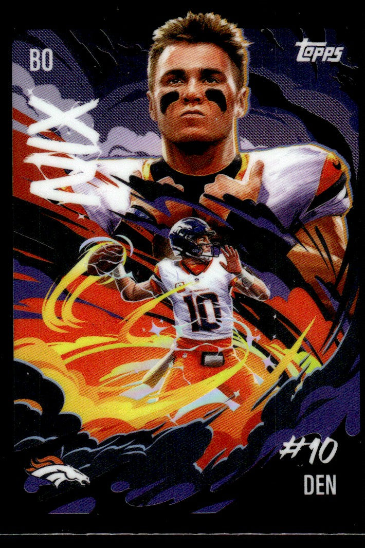 2025 Topps #UV-9 Bo Nix Ultra Violet SSP