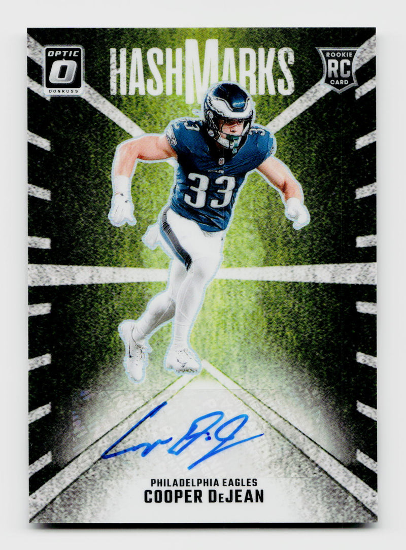 2024 Donruss Optic #HM-CDN Cooper DeJean Rookie RC Hash Marks Auto
