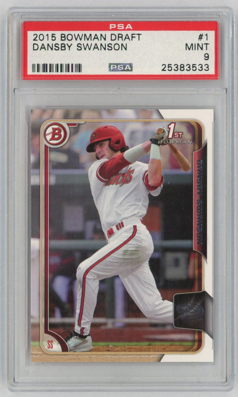 2015 Bowman Draft Dansby Swanson #1 1st Bowman PSA 9
